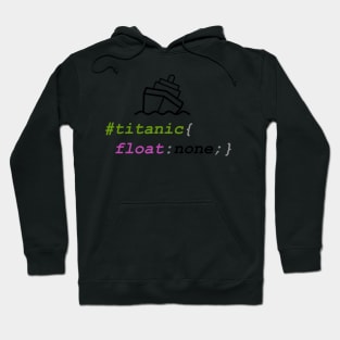 Coder titanic css Hoodie